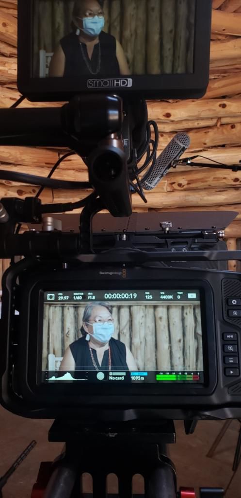 Deidra filming